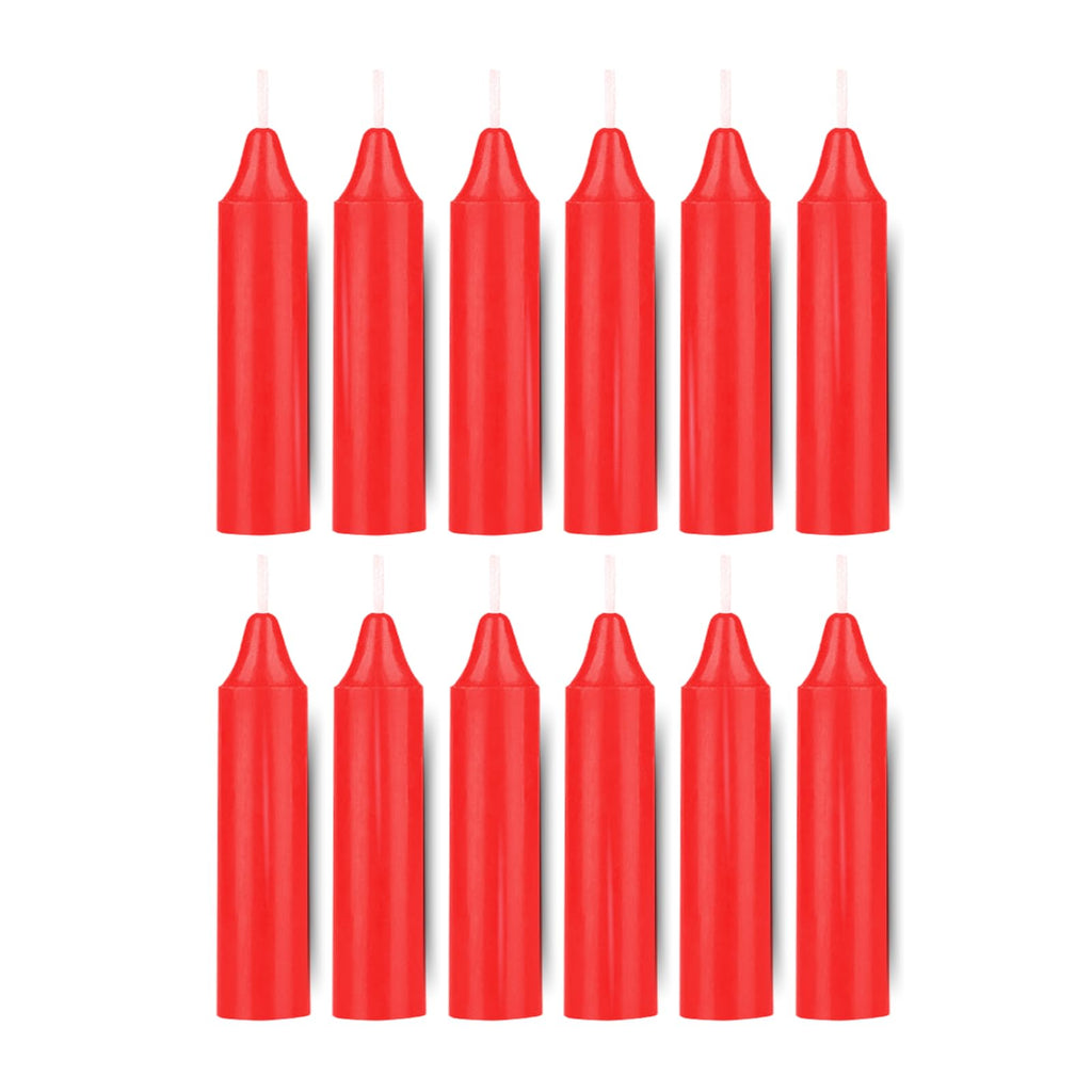 Box of 12 Grey Candles | 4 inches Dripless Paraffin Wax Candles | Witchcraft Supplies for Your Personal Wiccan Altar, Spells, Charms & Intentions | Witchy Room Decor | Taper Candlesticks