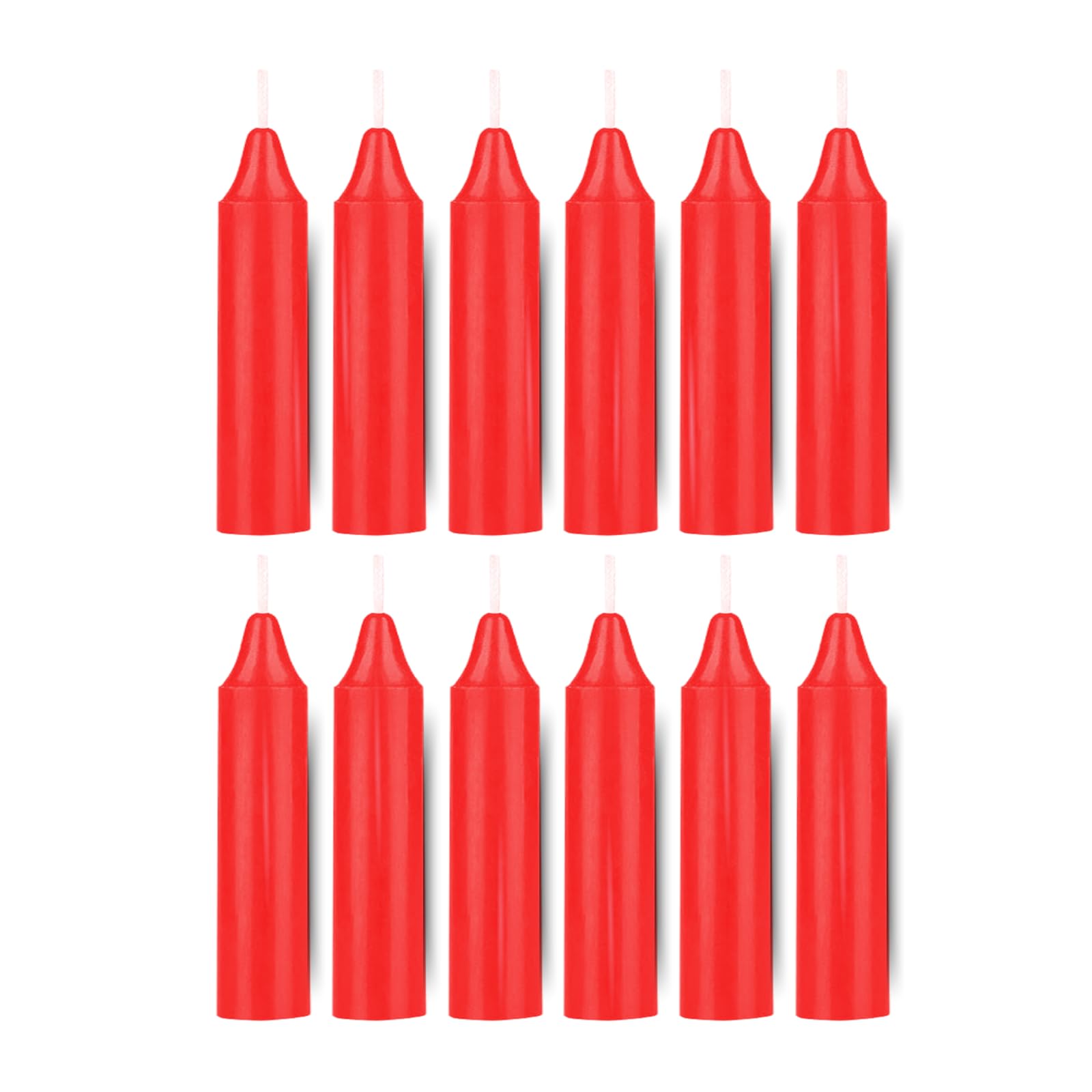 Box of 12 Grey Candles | 4 inches Dripless Paraffin Wax Candles | Witchcraft Supplies for Your Personal Wiccan Altar, Spells, Charms & Intentions | Witchy Room Decor | Taper Candlesticks