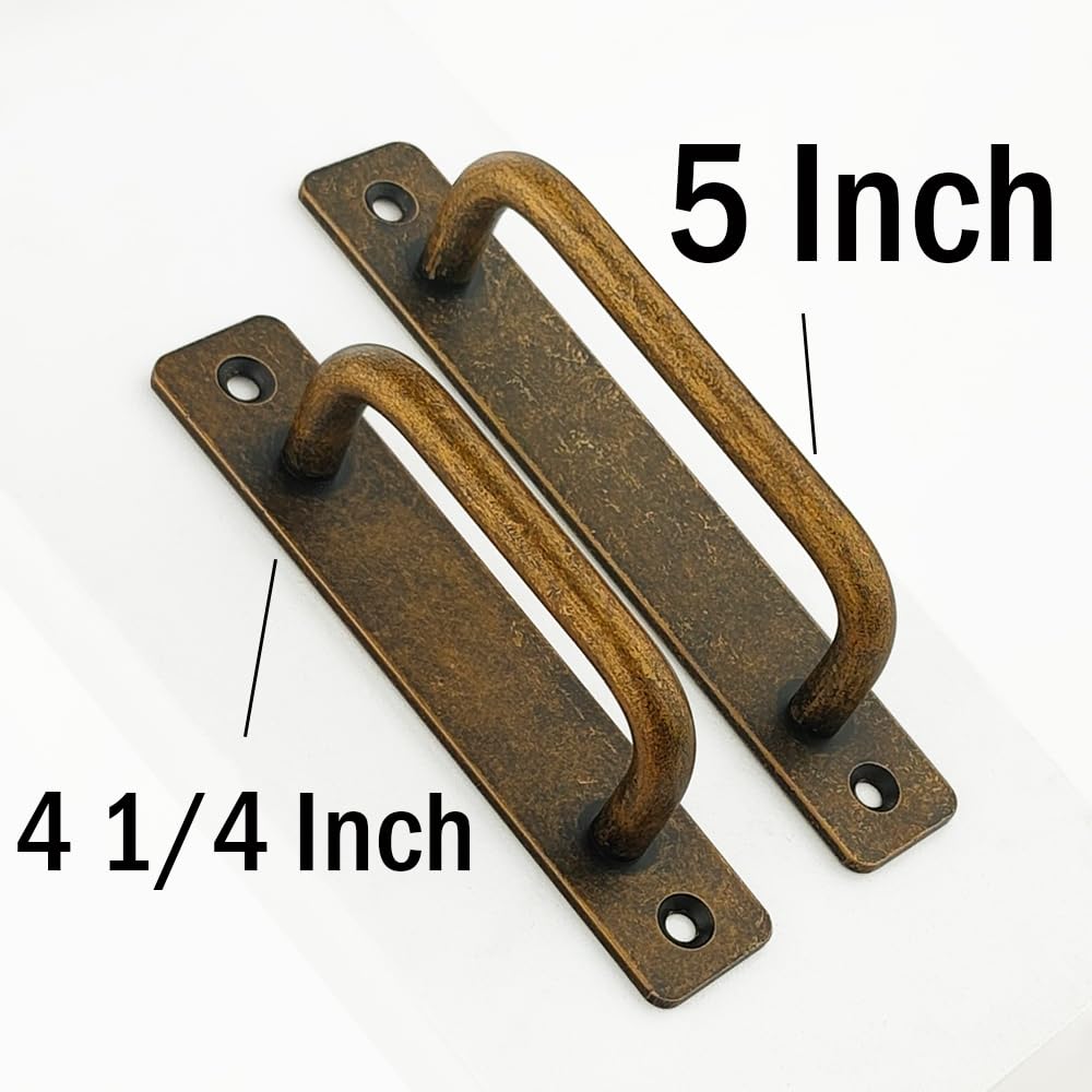 2 Pack 4 1/4 Inch 108 mm Copper Cabinet Handles Aluminum Cabinet Pulls Drawer Pulls