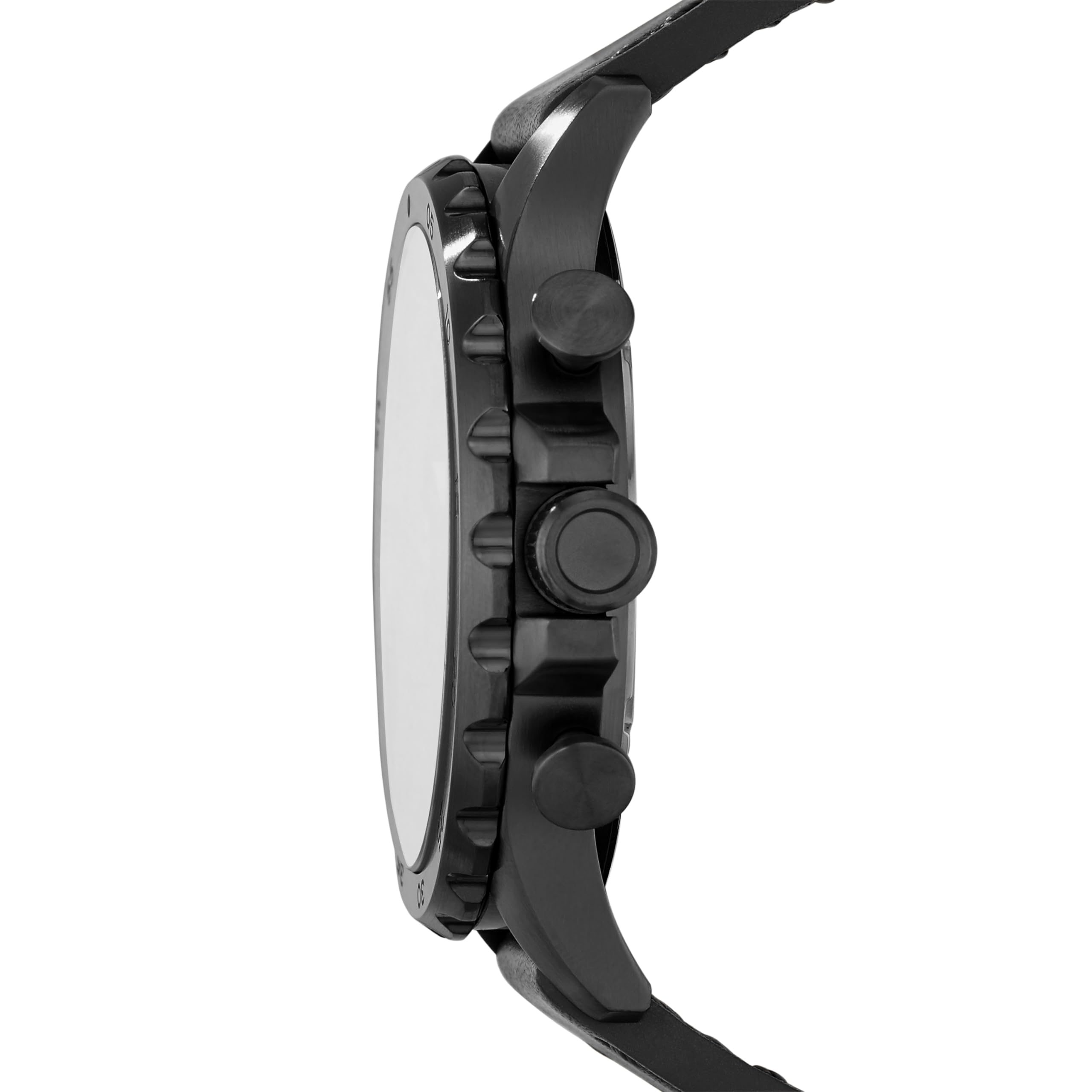 Fossil Men's Nate Quartz Watch, Oversized Stainless Steel Chronograph Watch for Men