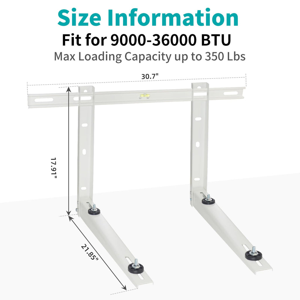 Mini Split Wall Mounting Bracket for 7000-18000 BTU Air Conditioner Heat Pump System Unit,Heavy Duty Foldable mini Split Bracket