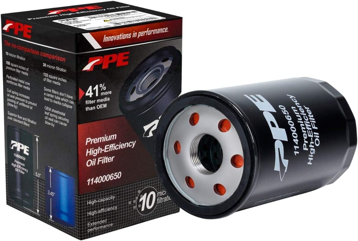 2020-2026 GM 3.0L Duramax 2.7L L3B Turbomax Engine Oil Filter with MicroPure Media by Pacific Performance Engineering