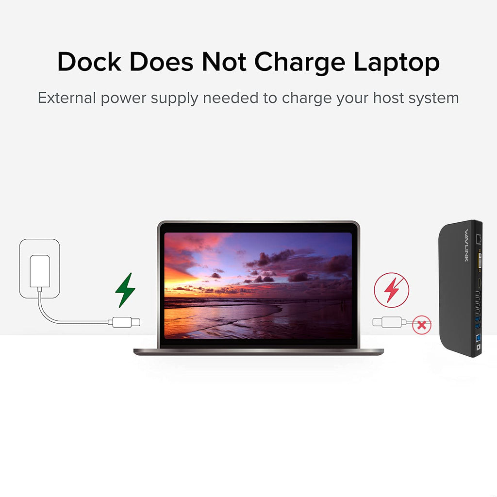 WAVLINK USB Laptop Docking Station Dual Monitors, DisplayLink Laptop Dock for M1-M5 Mac/MacBook Neo, Windows, ChromeOS(HDMI & HDMI/DVI, 6xUSB Ports, LAN, Audio)