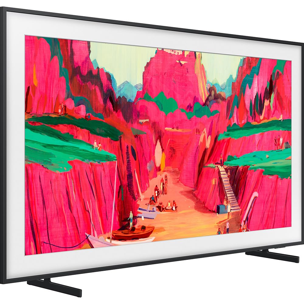 Samsung QN50LS03FA 50" The Frame QLED 4K AI TV (2025) Bundle with Modern Brown Bezel, CPS 26 Month Protection, Slim Flat Mount, 2X HDMI Cables & Deco Gear Complete Home Theater Beginner's Guidebook