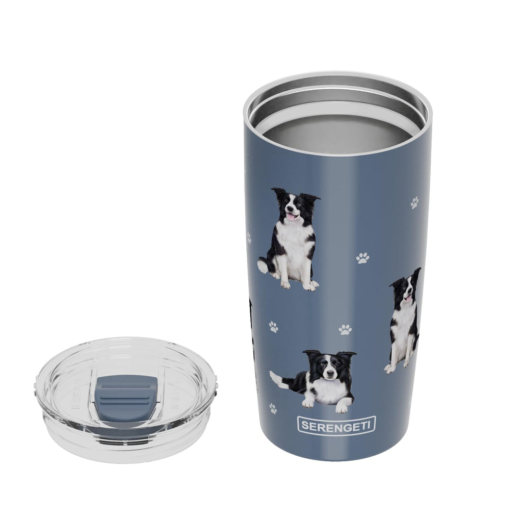 SERENGETI Australian Shepherd 20 Oz. Stainless Steel, Vacuum Insulated Tumbler with Spill Proof Lid - 3D Print - Insulated Travel mug for Hot or Cold Drinks (Australian Shepherd Tumbler)