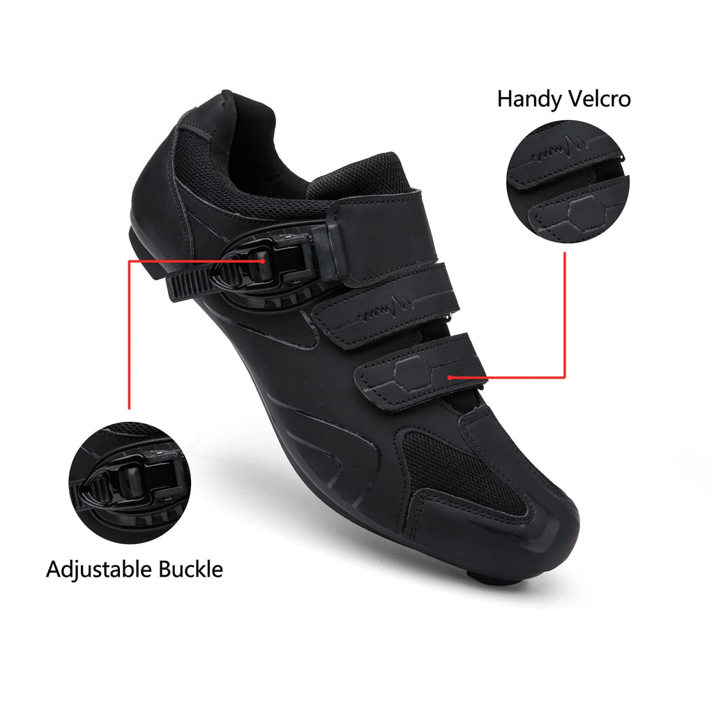 Mens Womens Cycling Shoes Compatible with Peloton Indoor Bicycle Pedals Clip in Road Bike Shoes Pre-Installed with Look Delta Cleats