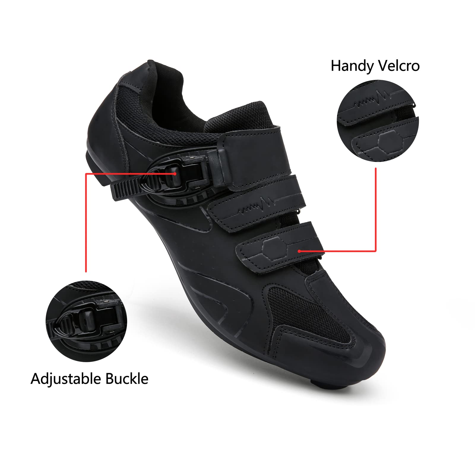 Mens Womens Cycling Shoes Compatible with Peloton Indoor Bicycle Pedals Clip in Road Bike Shoes Pre-Installed with Look Delta Cleats