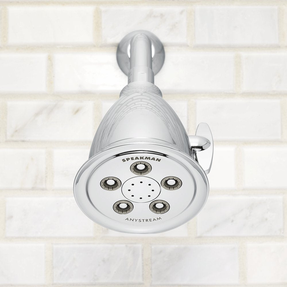 Speakman S-2005-HB-BC Hotel Anystream High Pressure 2.5 GPM Adjustable Shower Head, Brushed Chrome