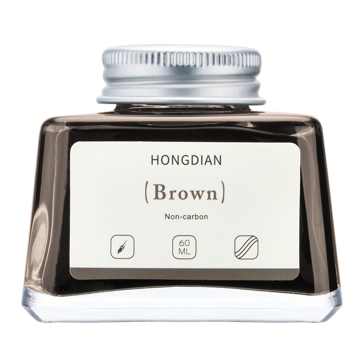Asvine Hongdian Fountain Pen Bottled Ink Black, 60ml Fountain Pen Bottled Ink, Non Carbon