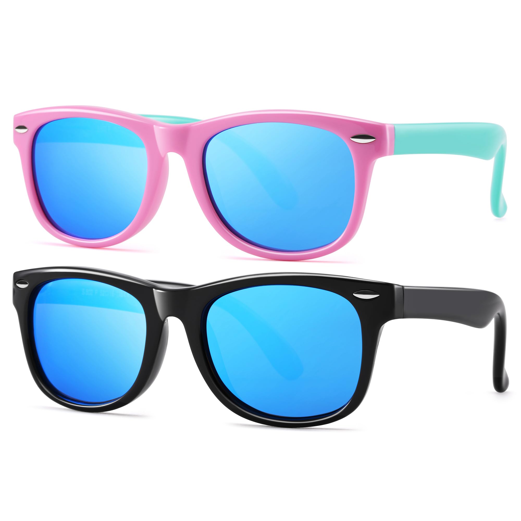 Pro Acme Kids Polarized Sunglasses, Flexible TPEE Frame Shades for Toddler Girls Boys, Ages 3-12