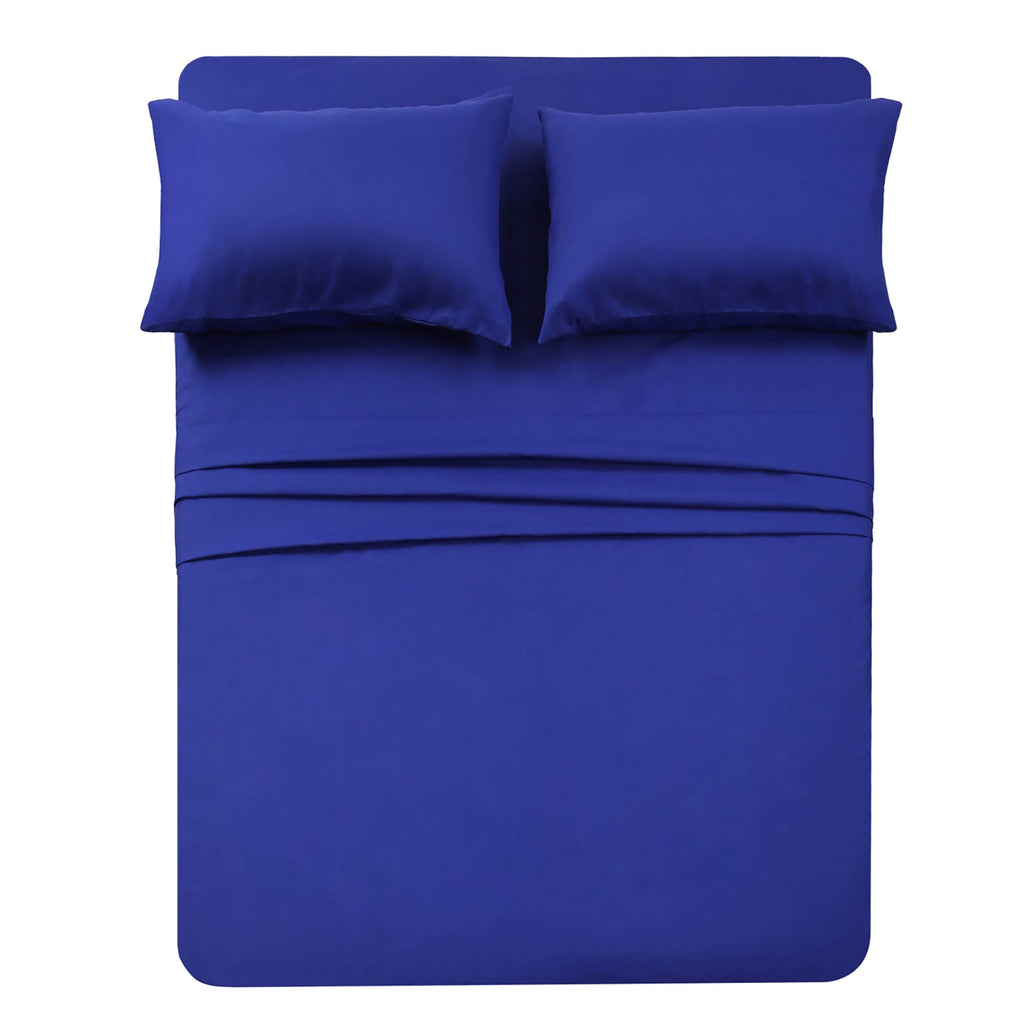 Best Season Bed Sheet Set - 1 Flat Sheet,1 Fitted Sheet and 1 Pillow Cases, Extra Soft Luxury Bedding Set,Deep Pockets,Wrinkle,Fade Resistant - Hypoallergenic- 3 Piece (Twin,Baby Blue)