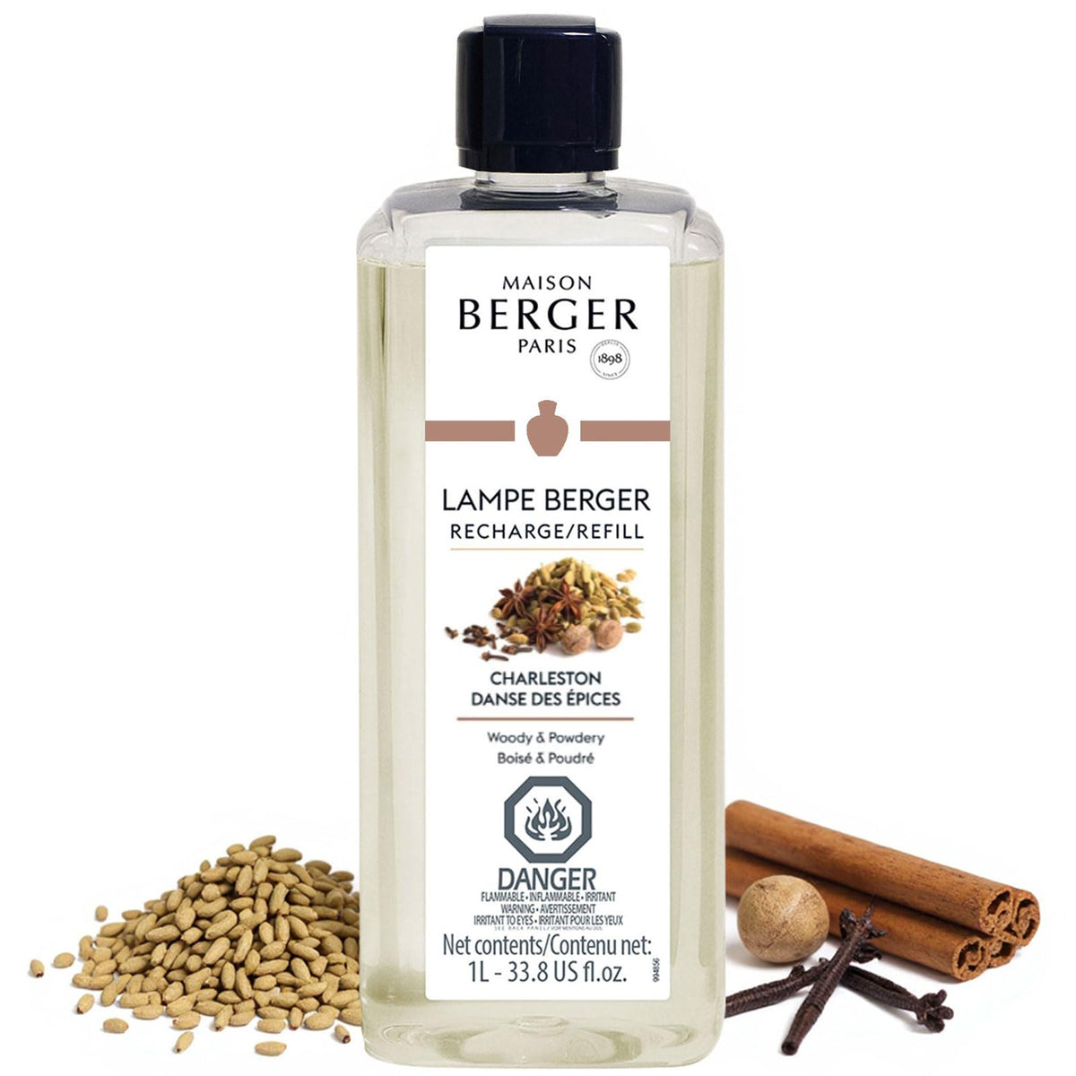 MAISON BERGER Lampe Berger Refill, 1 L, Agaves Garden | Catalytic Lamp Fragrance Refill, Helps Neutralize Odors, ~160 h Fragrance Diffusion, Made in France