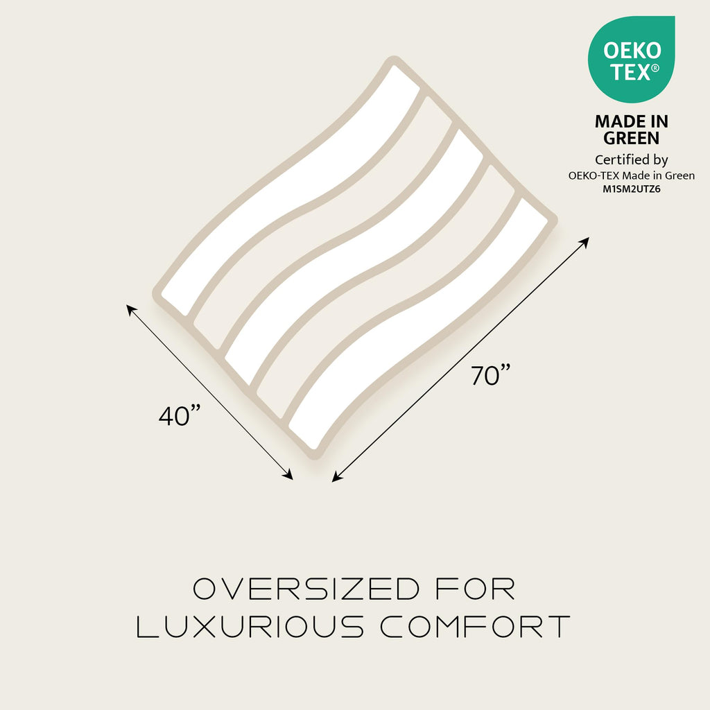 Pendleton Oversized Jacquard Spa Towels, 40 x 70 inches Bath Towels, 100% Cotton, Soft and Quick Dry for the Beach, Hot Tub, Pool - Highland Peak Aqua