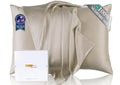 ZIMASILK Upgraded 100% 6A Grade Pure Mulberry Silk Pillowcase for Hair and Skin Silk Pillow Cases with Reinforced Hidden Zipper, More Soft & Durable, Gift Box (Standard 20"x26" Beige)