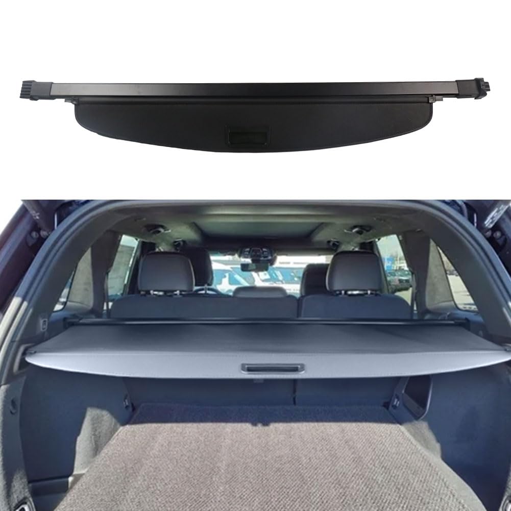 Cargo Cover for Jeep Grand Cherokee (2 Row; WL) 4XE Accessories 2022-2025 2026 Rear Black Trunk Shade Luggage Security Cover