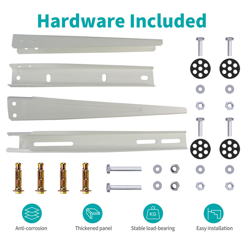 Mini Split Wall Mounting Bracket for 7000-18000 BTU Air Conditioner Heat Pump System Unit,Heavy Duty Foldable mini Split Bracket