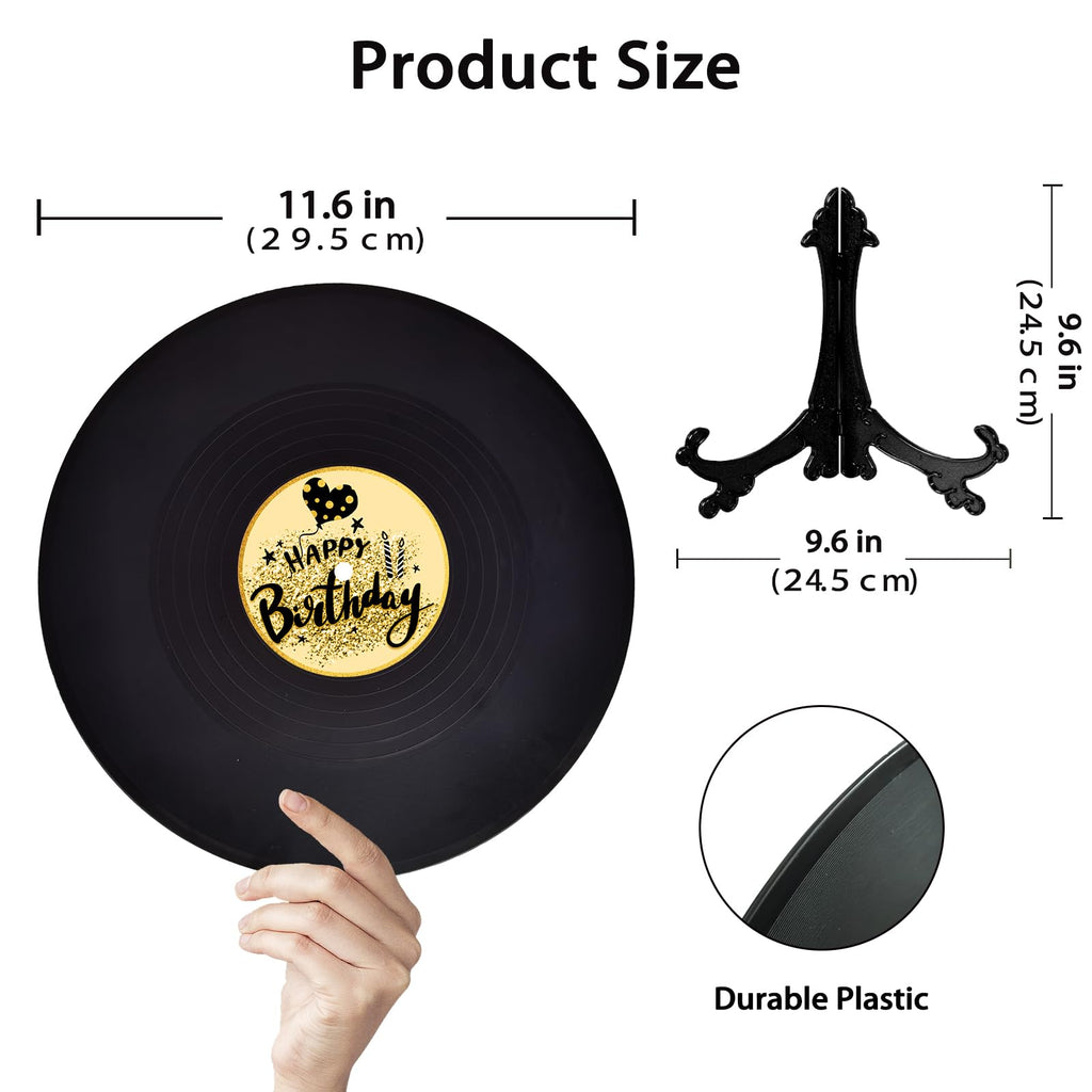 Vinyl Record Sweet 16 Birthday Decorations 11.6"X11.6", 16th birthday decorations Party Favor Sign Poster, 16th Birthday Guest Book Alternative, Great Sweet 16 Gifts for Girls or Boys (16 Years Old)
