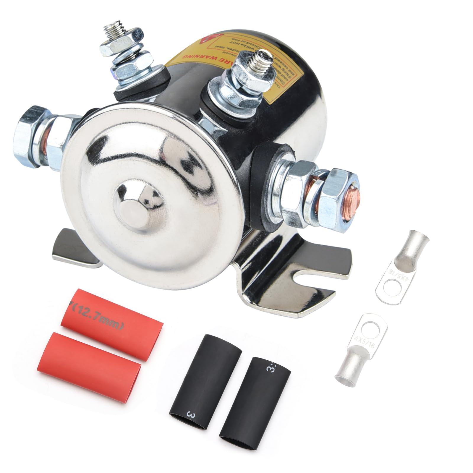MaySpare Max Transient 200A Trombetta 12V Solenoid Relay 3 Terminal Heavy Duty Winch Marine 24106 SPST 12 Volt Solenoid