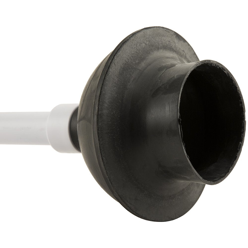 PlumbCraft 14-18-in. Stow-Away Plunger with Adjustable Handle 7503500, Heavy Duty Toilet Plunger for Households, Ergonomic Plunger to Unclog Toilet, Toilet Bowl Plunger with Ergonomic Handle