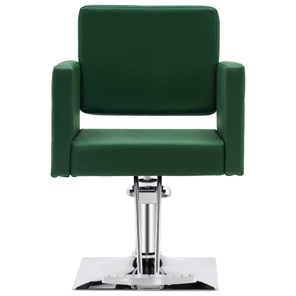 BarberPub Salon Chair for Hair Stylist, Hydraulic Stylist Chair, Adjustable Height, PVC Leather, 360 Degrees Swivel, Barbershop, Home Salon, Adult 8821 (Black)