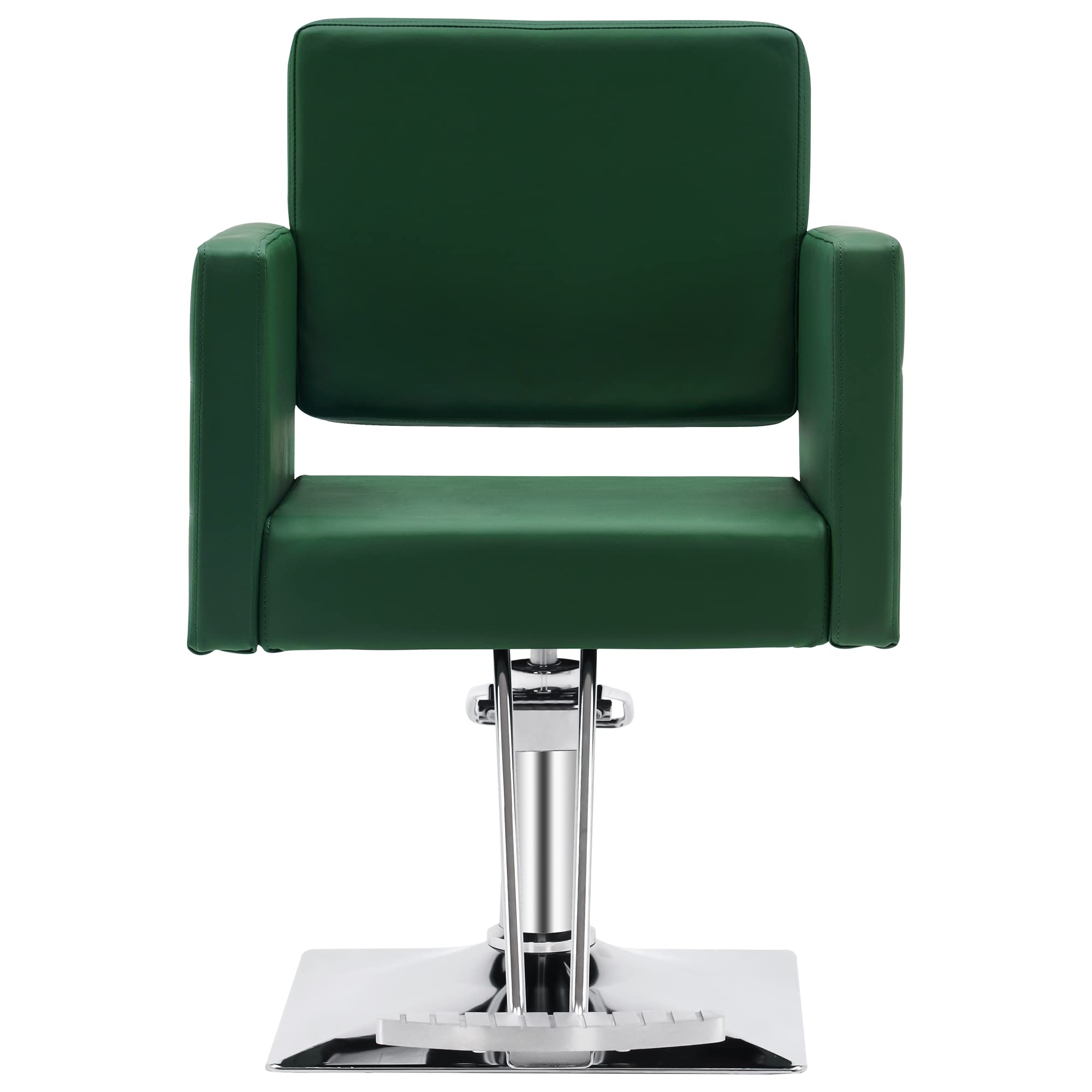 BarberPub Salon Chair for Hair Stylist, Hydraulic Stylist Chair, Adjustable Height, PVC Leather, 360 Degrees Swivel, Barbershop, Home Salon, Adult 8821 (Black)