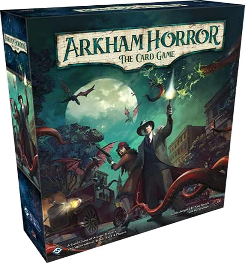 Asmodee Arkham Horror The Card Game Revised Core Set - Investigate Mysteries in a Lovecraftian Cooperative LCG, Ages 14+, 1-4 Players, 1-2 Hour Playtime