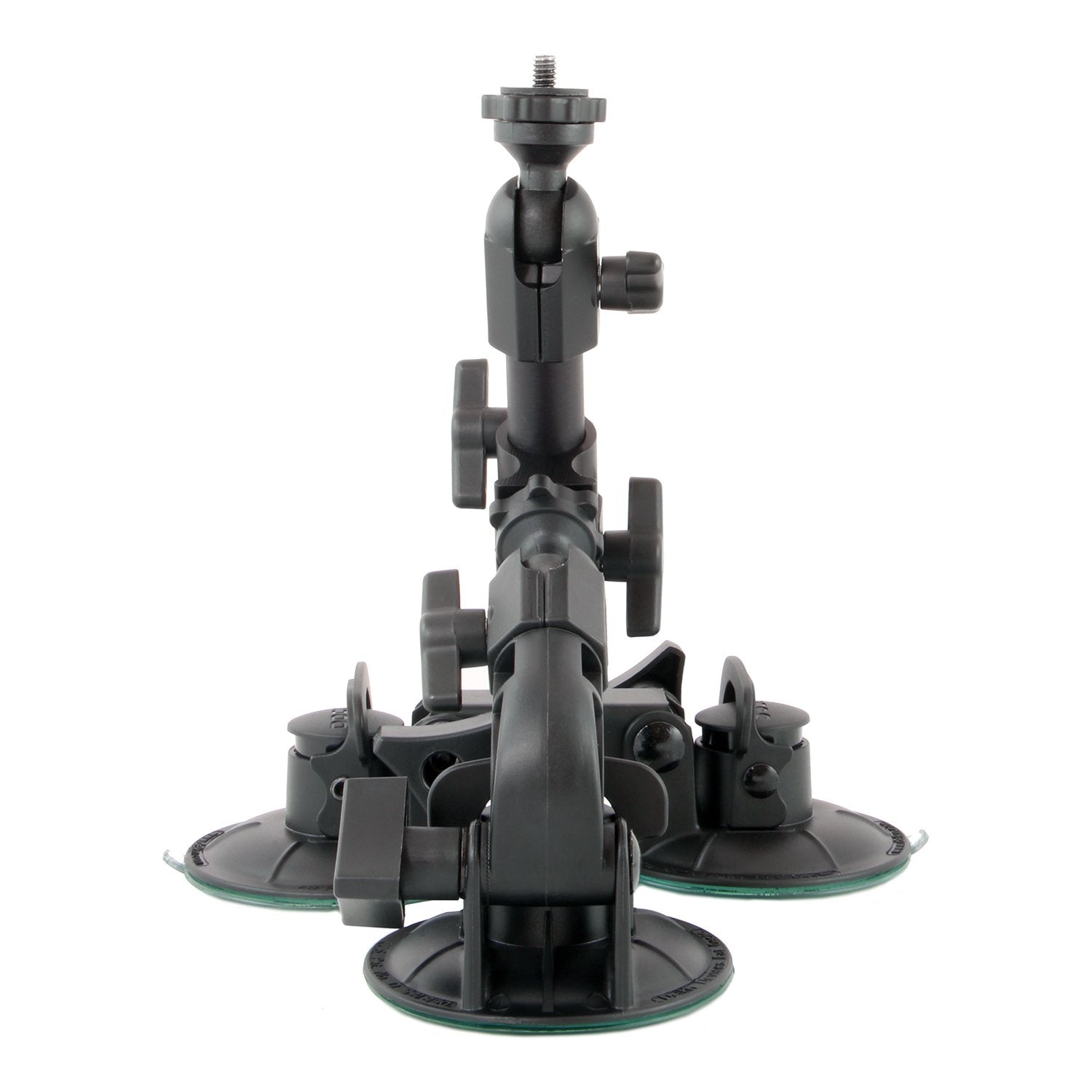 Delkin Devices Fat Gecko Mini Suction Camera Mount - Powerful Suction Cup Camera Mount for Car, Motorcycle, Desk, Window | Secure and Adjustable Action Camera Holder for Video Recording