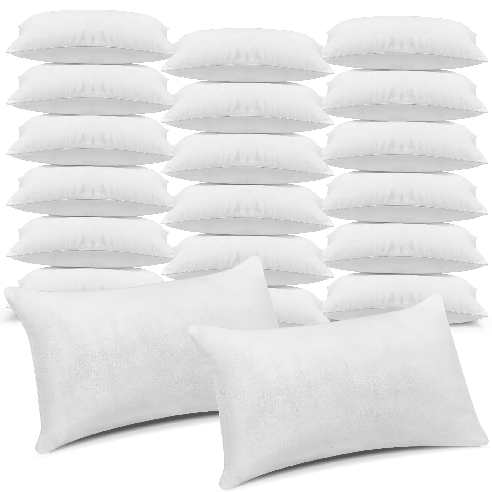 Macarrie 12 Pcs Queen Size Pillows for Sleeping Standard Size Inserts Hotel Bed Pillows Bulk for Stomach Back and Side Sleepers Machine Washable (20 x 26 Inches)