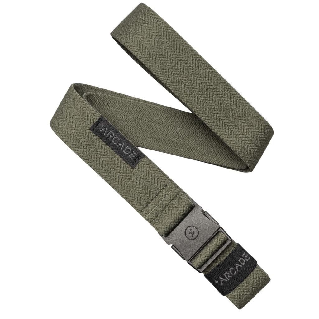 Arcade The Original Slim Unisex Adventure Belt, Narrow Width Elastic Stretch Webbing, Micro Adjust Buckle