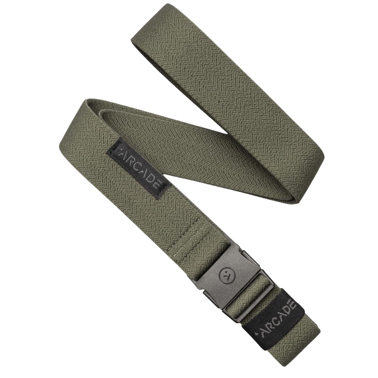 Arcade The Original Slim Unisex Adventure Belt, Narrow Width Elastic Stretch Webbing, Micro Adjust Buckle