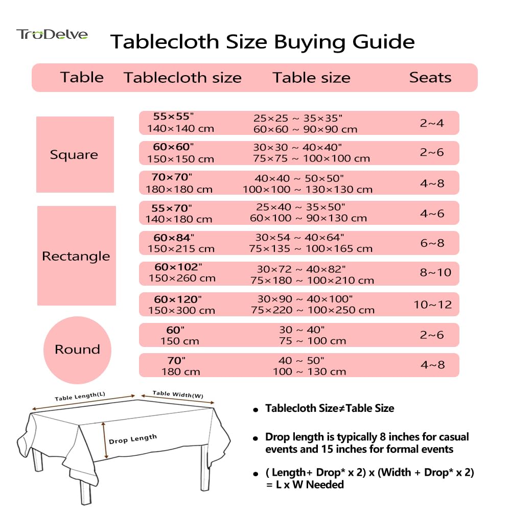 TruDelve Cotton Table Cloth Square Tables Beige Striped Tablecloths Fall Outdoor Tablecloth for Picnic Table Cover (Beige,55"x55",Square)