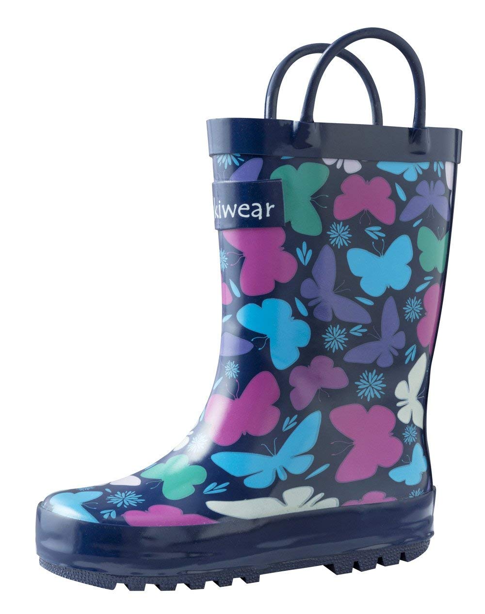 OAKI Toddler Rain Boots - Perfect Kids Rain Boots for Any Weather - Durable Rubber Baby Rain Boots Keep Little Feet Dry, Lightweight Waterproof with Easy-on Handle