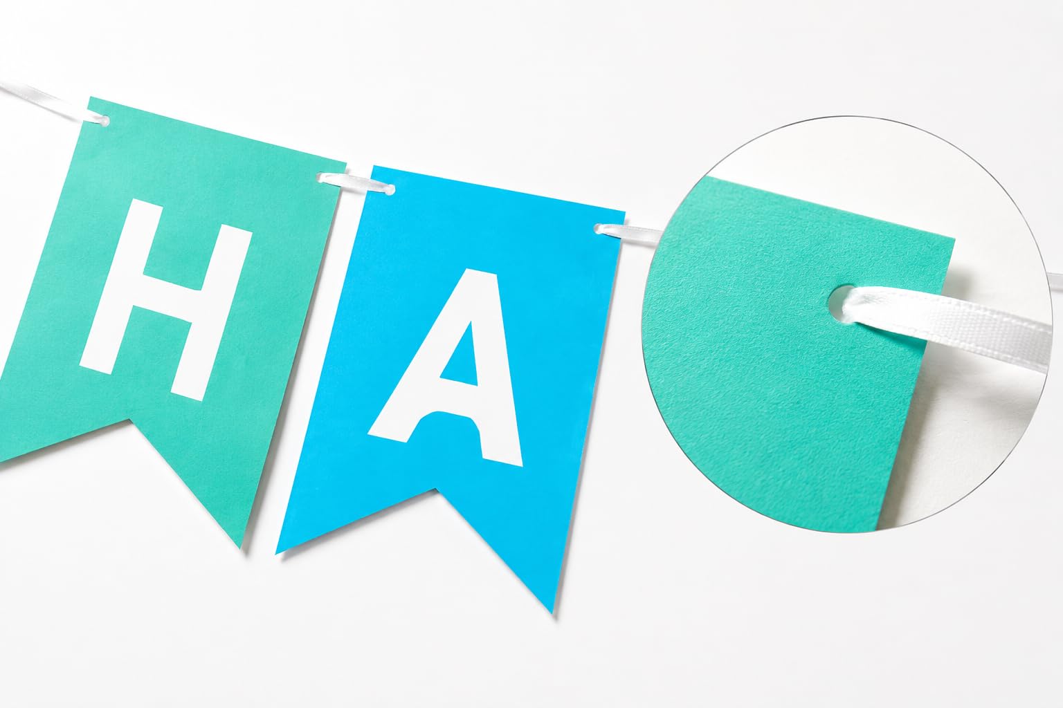 Letjolt Mint Blue Happy Birthday Banner Party Signs 13 Pcs | Supplies for Birthday Party Decorations Nursery Decor
