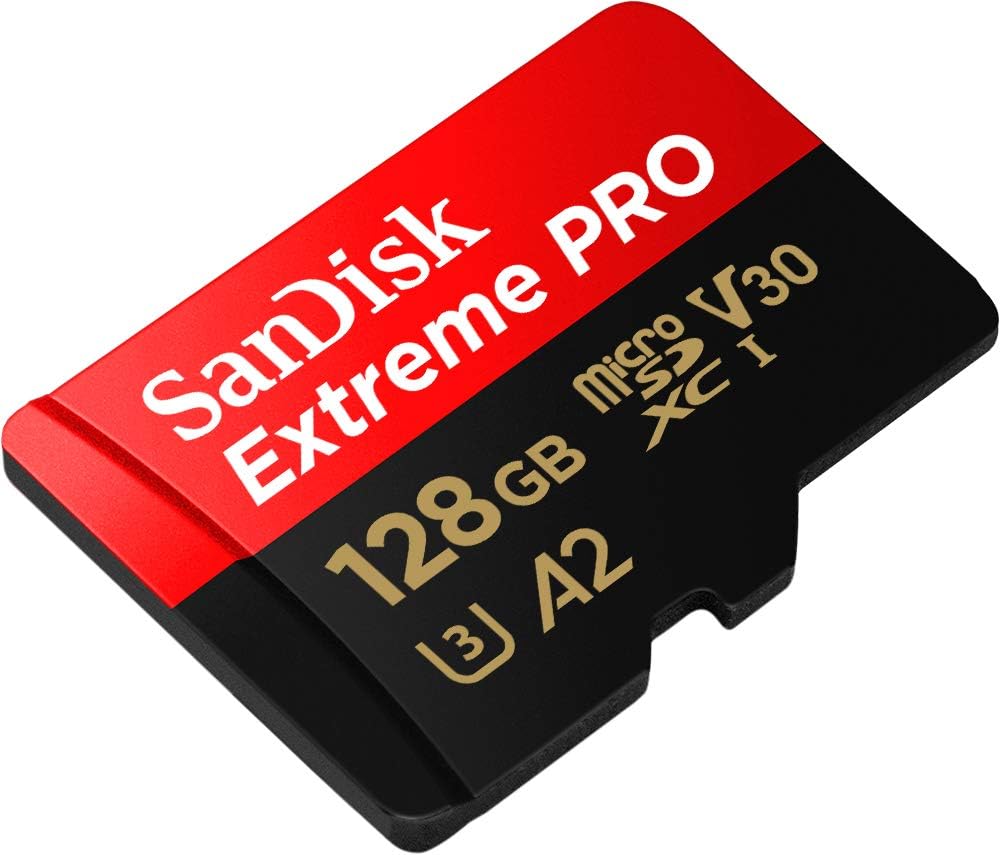 Sandisk SDSQXCD-128G-GN6MA Extreme Pro Microsdxc 128gb+sd Flsh Adapter 200mb/s 90mb/s A2 C10 V30 U