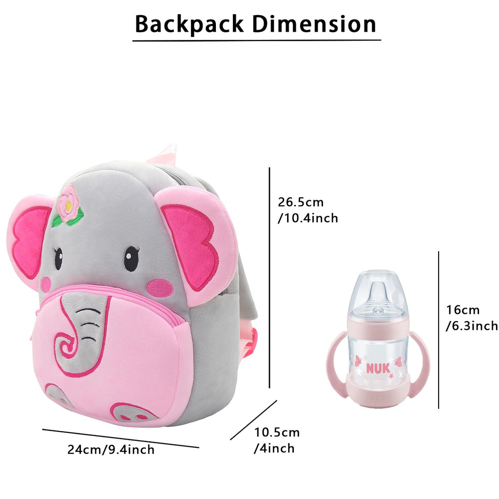 NICE CHOICE Cute Toddler Backpack Toddler Bag Plush Animal Cartoon Mini Travel Bag for Baby Girl Boy 2-6 Years(BB Unicorn)