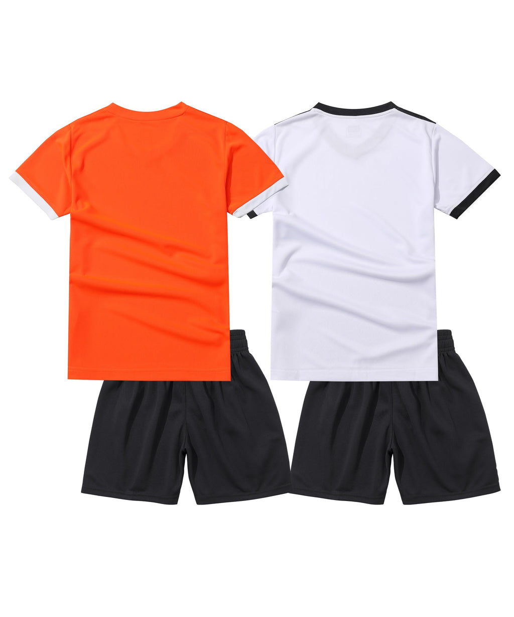 M2C Boys 2-Pack Jersey Soccer Knit Set Sport Team Uniform Shirt and Shorts