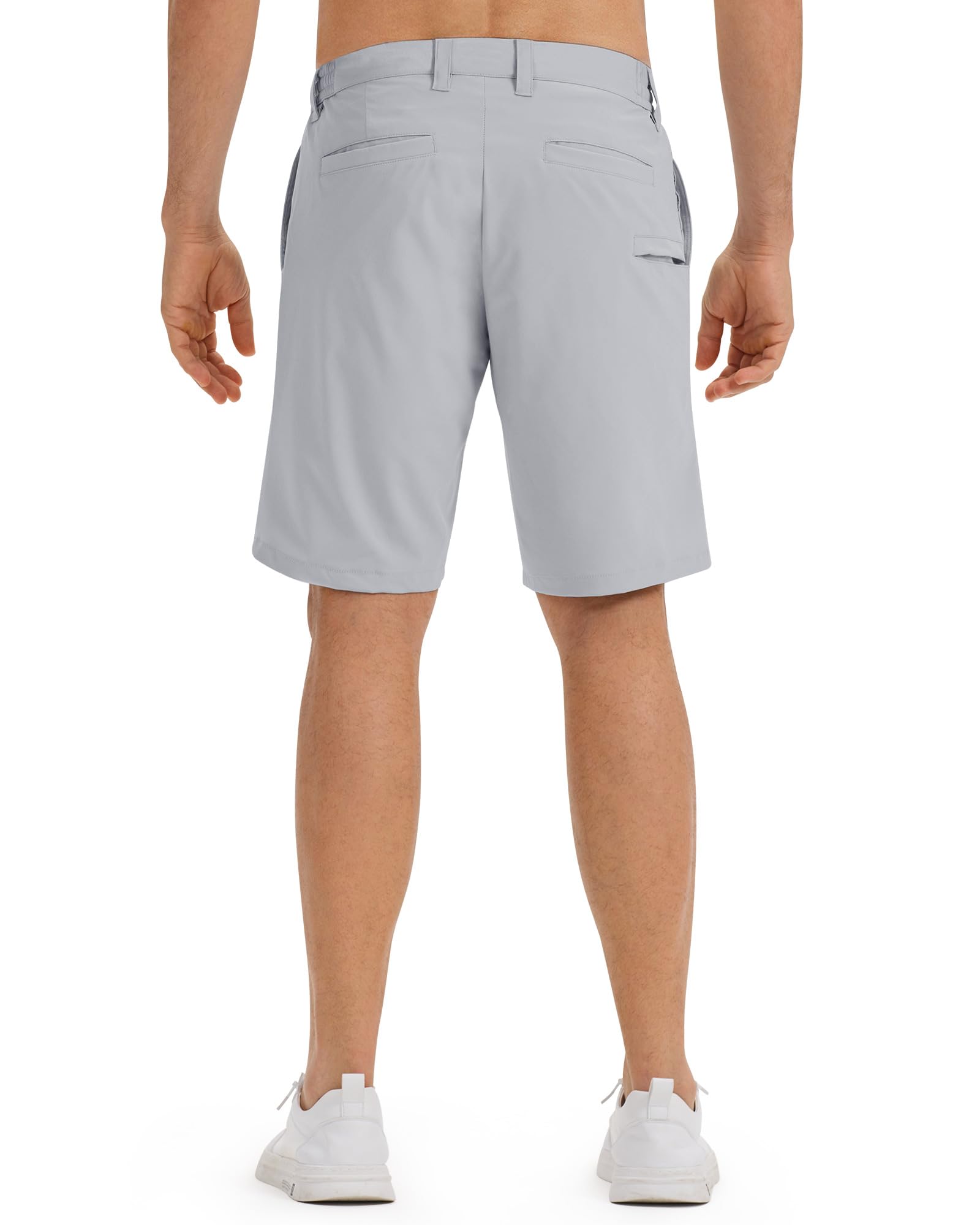 33,000ft Men's Golf Shorts 9" Dry Fit Stretch Golf Short UPF 50+ Lightweight Flat Front Golf Shorts with Pockets
