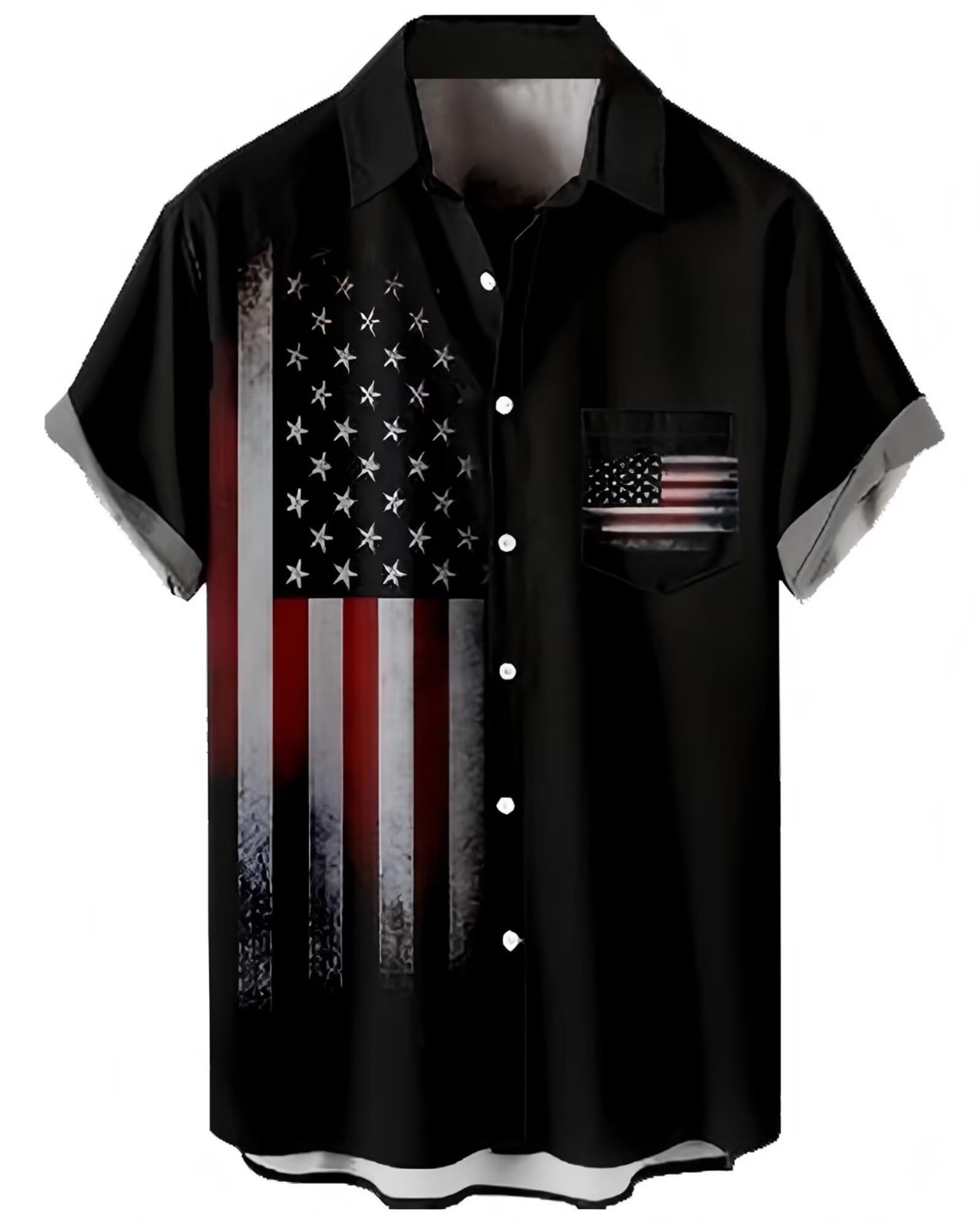 Bowling Shirts for Men Print Short Sleeve Regular Fit Hawaiian Casual Button Down Beach Shirts