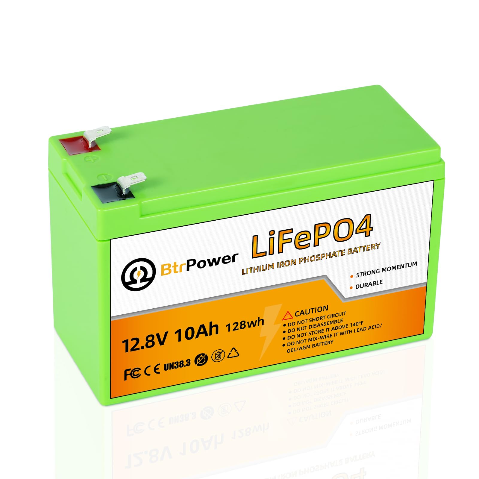 12V Lithium Battery,5000+ Deep Cycle LiFePO4 Battery with Built-in 100A BMS fit for Home Storage,Trolling Motor,RV,Off-Grid System,Solar Power System,Marine (2PACK-12V100AH)