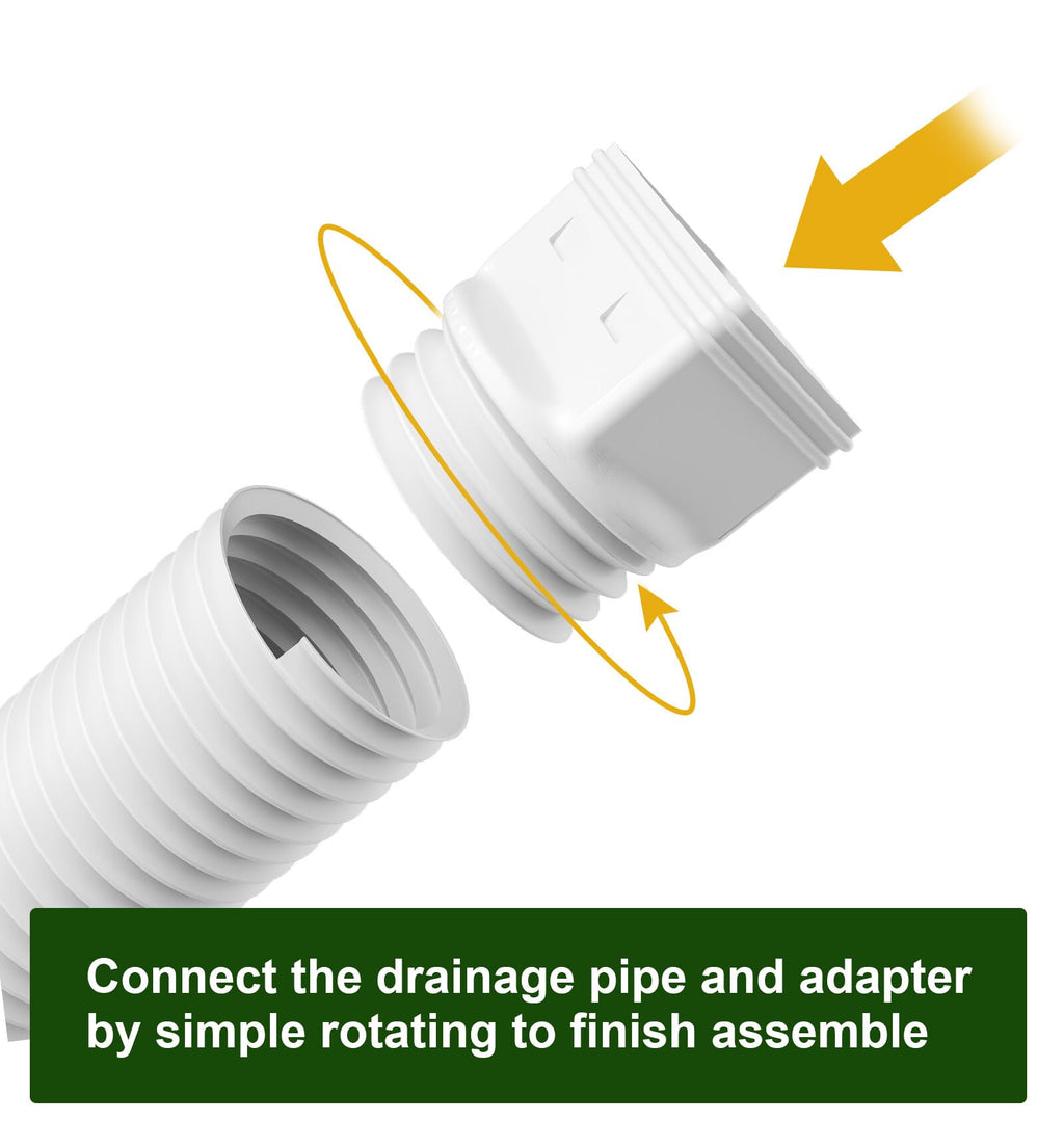 Ogutter Rain Gutter Downspout Extensions, Downspout Extender for Rainwater Drainage Flexible, Down Spout Drain Extension Pipe and Extendable from 21 to 66 Inches (Black)
