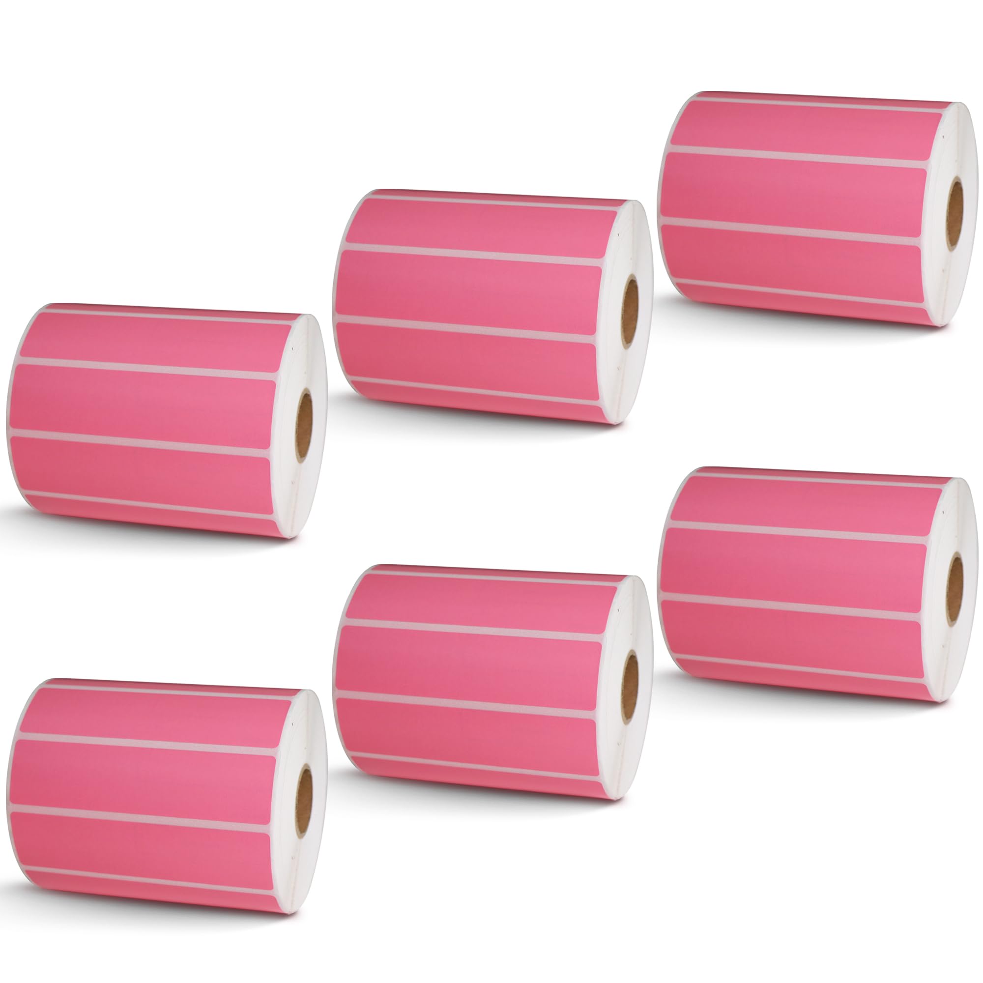 BETCKEY - 1" x 0.5" Small Labels Compatible with Zebra & Rollo Label Printer, Premium Adhesive & Perforated[Light Blue, 6 Rolls, 14580 Labels]