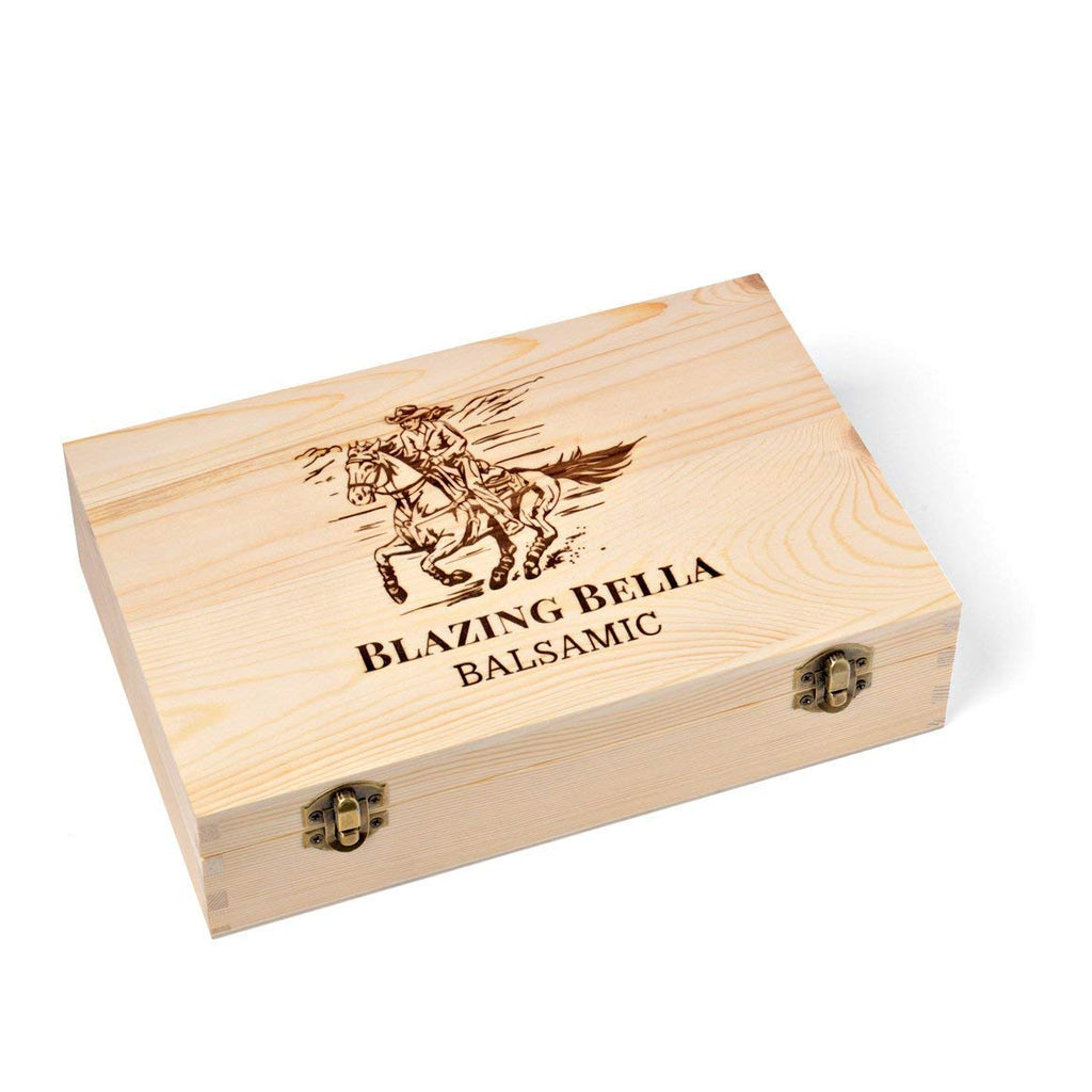 Blazing Bella Barrel Aged Balsamic Vinegar of Modena, Italy – Thick, Rich & Naturally Sweet – Premium Traditional Italian Balsamic – 8.45 fl oz (250ml)