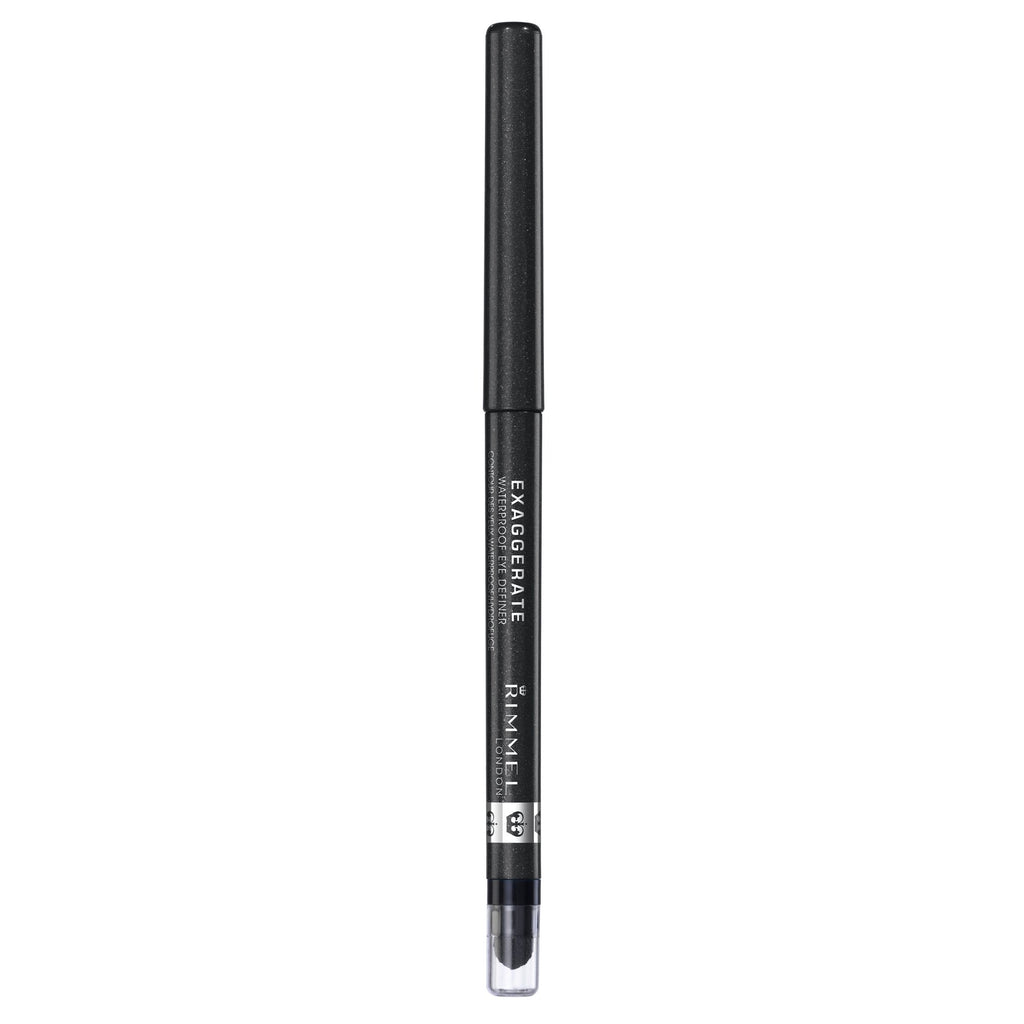 Rimmel London Exaggerate Waterproof Eye Definer Eyeliner, Highly Pigmented, Long-Wearing, Built-In Smudger, 230, Deep Ocean, 0.01oz