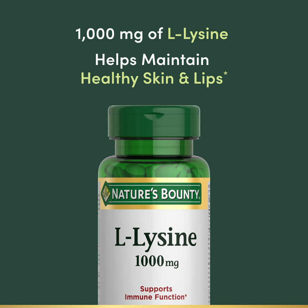 Nature's Bounty L-Lysine, 1000mg, 60 Tablets