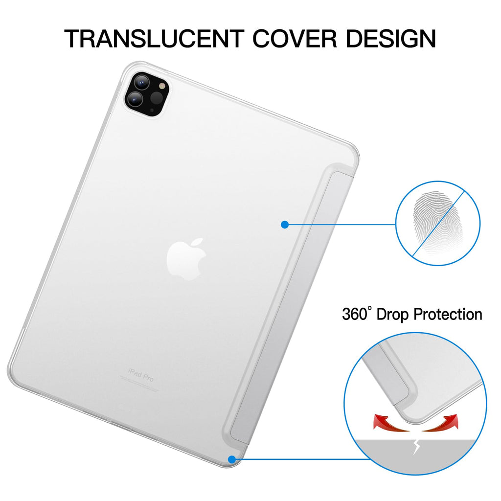 JETech Case ONLY for iPad Pro 11-Inch, 2022/2021/2020/2018 Model, Compatible with Pencil, Cover Auto Wake/Sleep (Black)