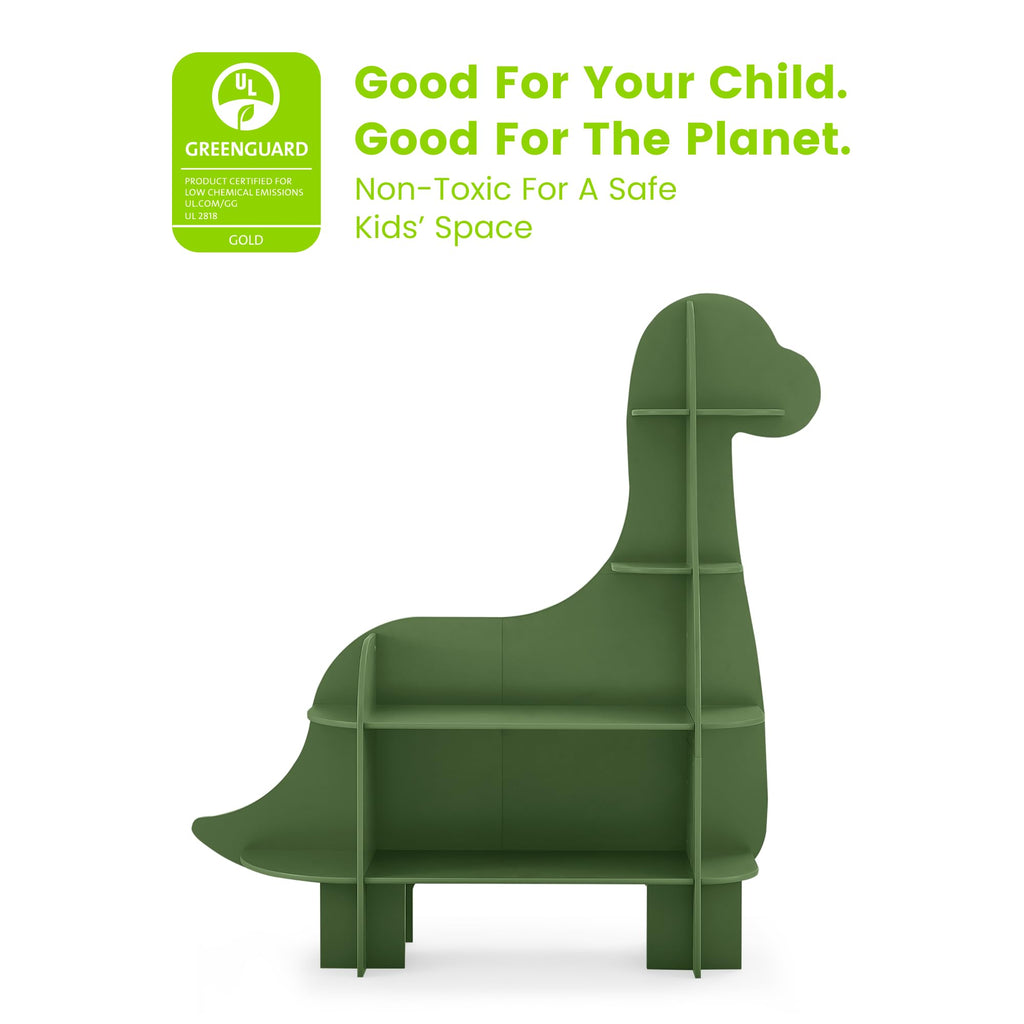 Delta Children Bear Bookcase - Greenguard Gold Certified, Crafted Walnut
