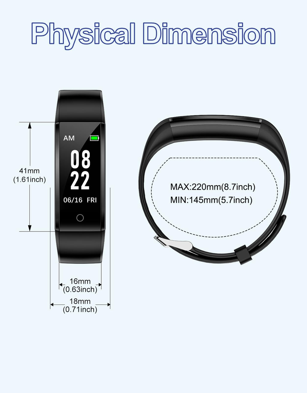 GRV Fitness Tracker Non Bluetooth Fitness Watch No App No Phone Required Waterproof Pedometer Watch with Steps Calories Counter Sleep Tracker for Men Women Parents