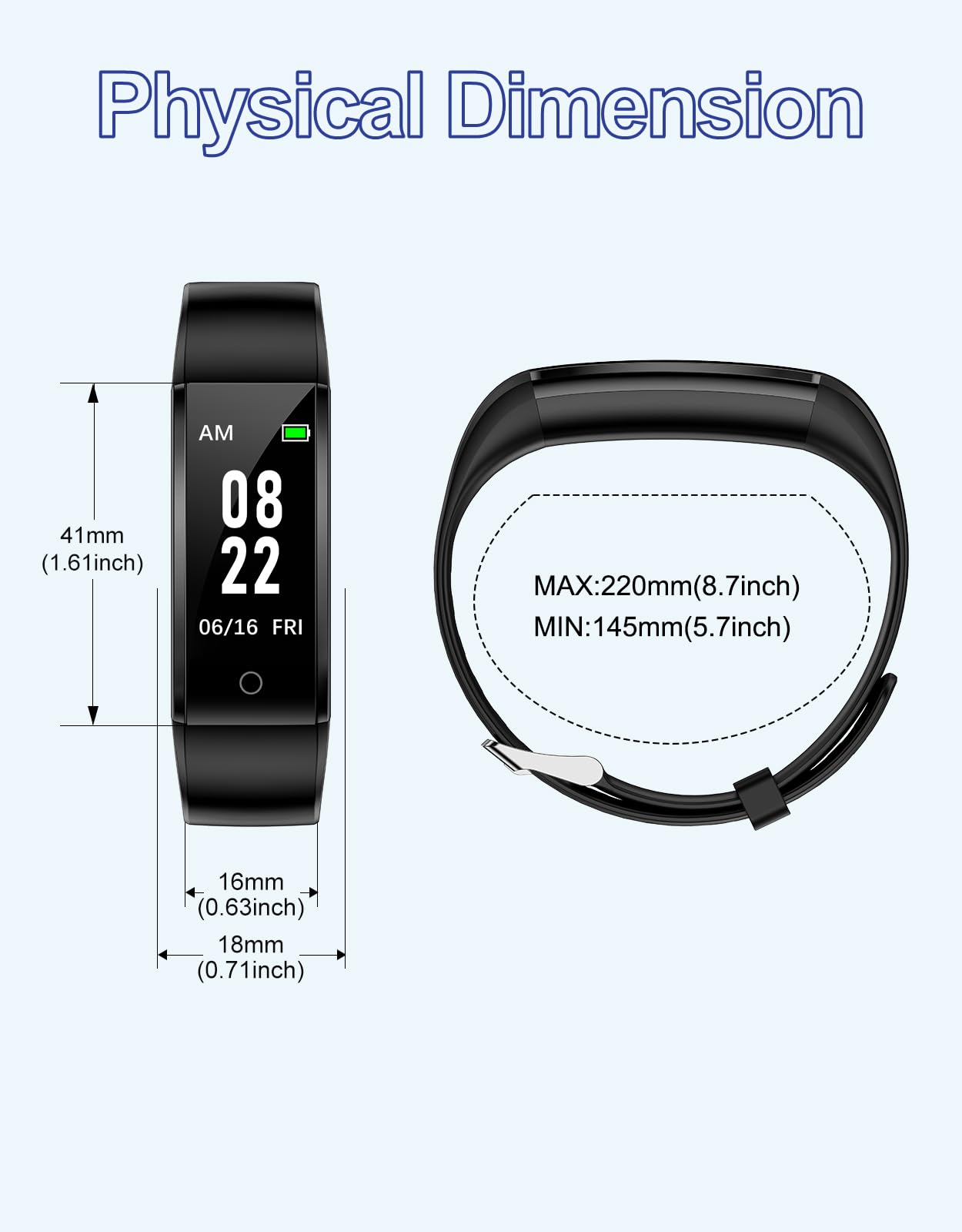 GRV Fitness Tracker Non Bluetooth Fitness Watch No App No Phone Required Waterproof Pedometer Watch with Steps Calories Counter Sleep Tracker for Men Women Parents