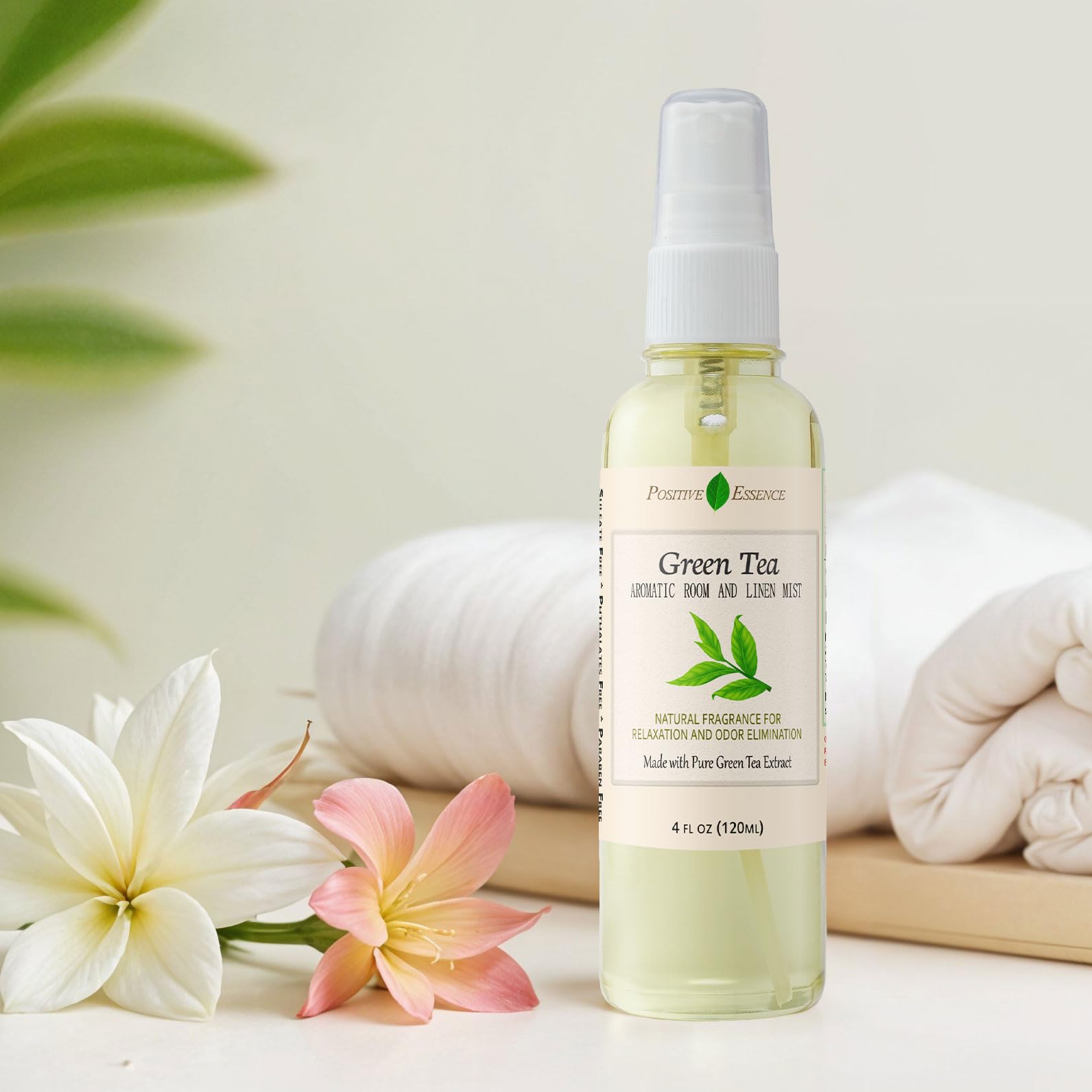 Linen and Room Spray Gift Set, (Lavender, Lemongrass, Rose, & Peppermint), Natural Air Freshener Made with Pure Essential Oils & Minimal Ingredients, Perfect Bathroom Spray or Room Mist, 4-Pack