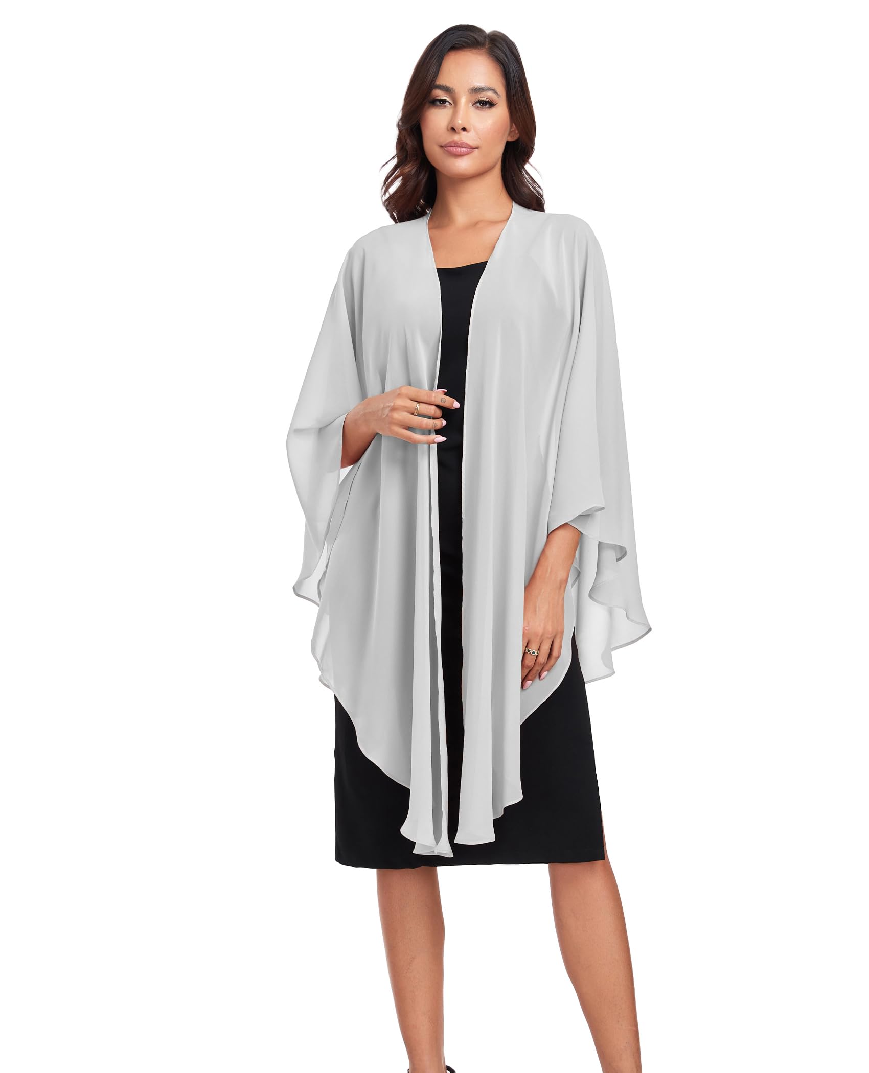 TONGFANTFL Shawls Wraps for Evening Wedding Party Chiffon Scarf Soft Bridal Wraps Wedding Guest Shawl Coverage